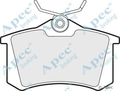 APEC BRAKING pad533 -  Комплект тормозных колодок, дисковый тормоз